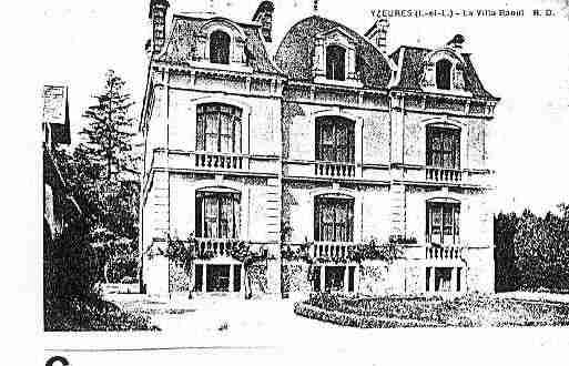 Ville de YZEURESSURCREUSE Carte postale ancienne