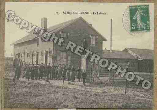 Ville de ACHIETLEGRAND Carte postale ancienne Ville de ACHIETLEGRAND Carte postale ancienne