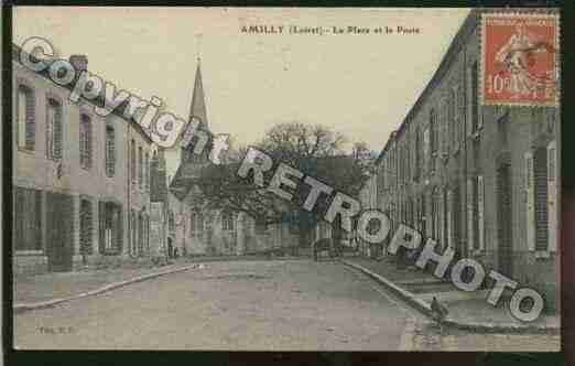 Ville de AMILLY Carte postale ancienne