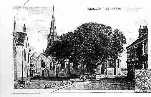 Ville de AMILLY Carte postale ancienne