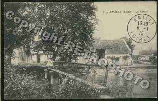 Ville de AMILLY Carte postale ancienne