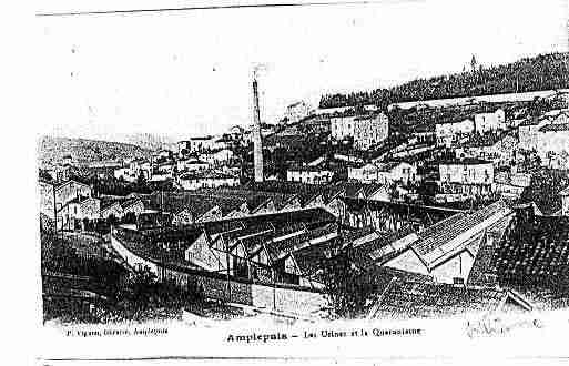 Ville de AMPLEPUIS Carte postale ancienne