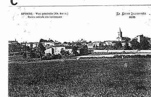 Ville de APINAC Carte postale ancienne
