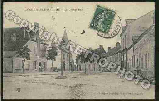 Ville de ASCHERESLEMARCHE Carte postale ancienne