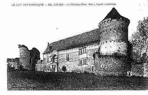 Ville de ASSIER Carte postale ancienne