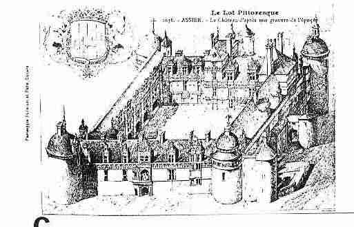 Ville de ASSIER Carte postale ancienne