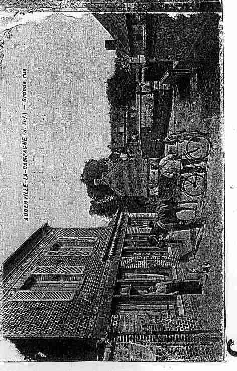 Ville de AUBERVILLELACAMPAGNE Carte postale ancienne Ville de AUBERVILLELACAMPAGNE Carte postale ancienne
