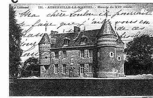 Ville de AUBERVILLELAMANUEL Carte postale ancienne