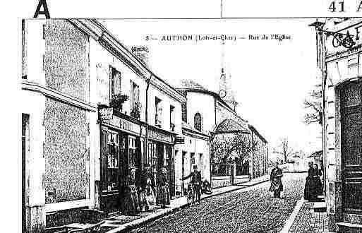 Ville de AUTHON Carte postale ancienne