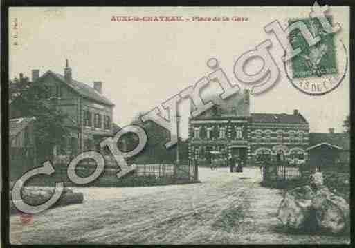 Ville de AUXILECHATEAU Carte postale ancienne