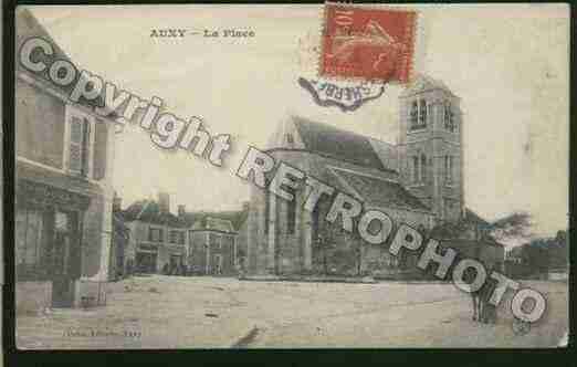 Ville de AUXY Carte postale ancienne