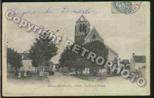 Ville de AUXY Carte postale ancienne