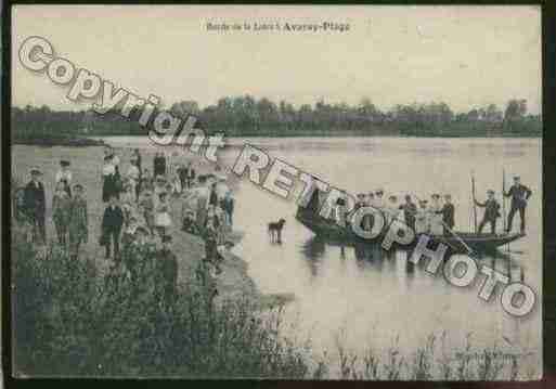 Ville de AVARAY Carte postale ancienne