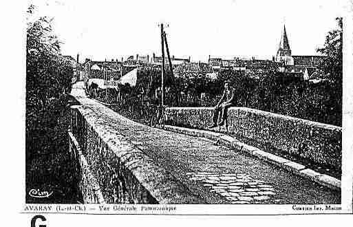 Ville de AVARAY Carte postale ancienne