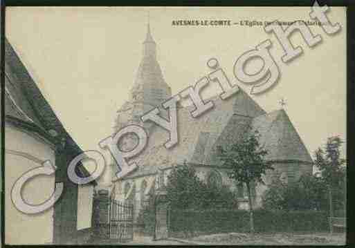 Ville de AVESNESLECOMTE Carte postale ancienne