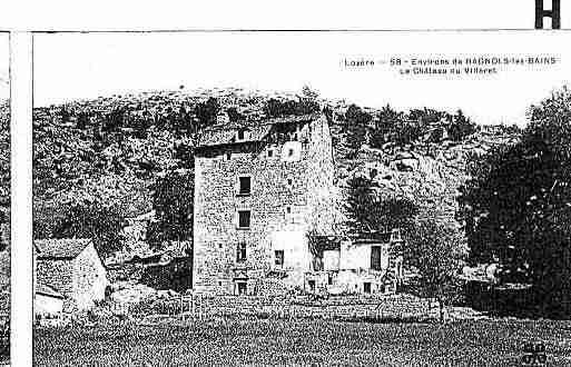 Ville de BAGNOLSLESBAINS Carte postale ancienne