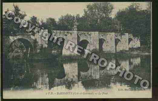 Ville de BARBASTE Carte postale ancienne