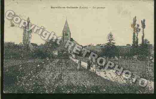 Ville de BARVILLEENGATINAIS Carte postale ancienne