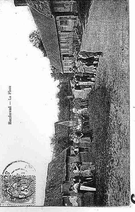 Ville de BAZINVAL Carte postale ancienne