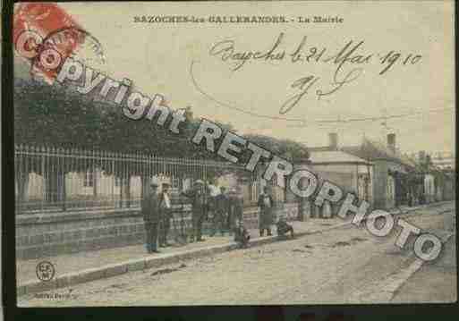 Ville de BAZOCHESLESGALLERANDES Carte postale ancienne