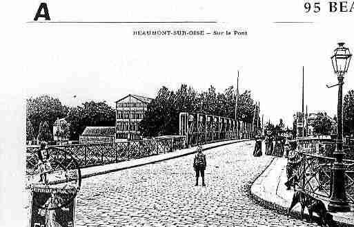 Ville de BEAUMONTSUROISE Carte postale ancienne