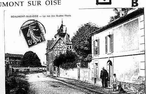 Ville de BEAUMONTSUROISE Carte postale ancienne