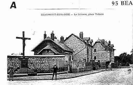 Ville de BEAUMONTSUROISE Carte postale ancienne