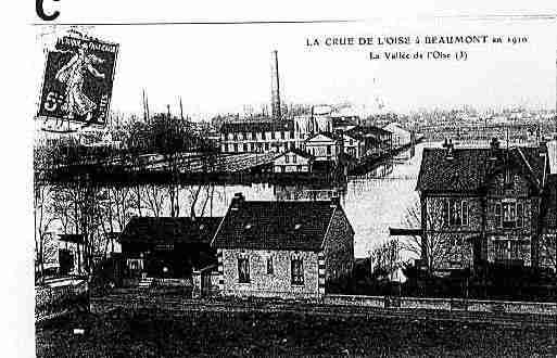 Ville de BEAUMONTSUROISE Carte postale ancienne