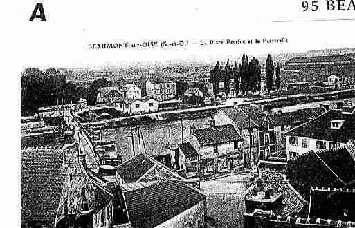 Ville de BEAUMONTSUROISE Carte postale ancienne
