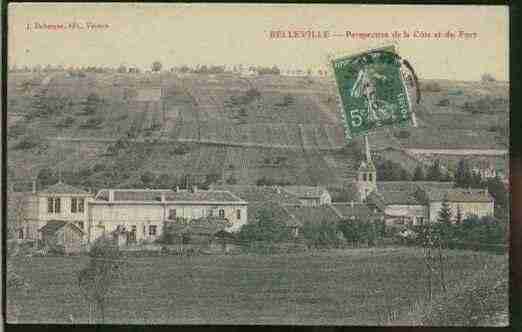 Ville de BELLEVILLESURMEUSE Carte postale ancienne