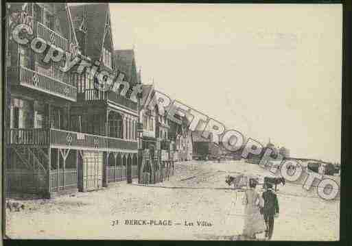 Ville de BERCK Carte postale ancienne