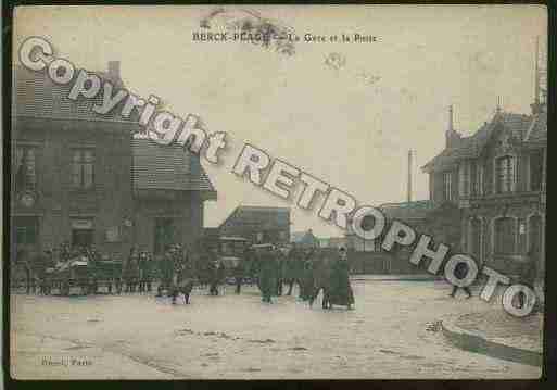 Ville de BERCK Carte postale ancienne
