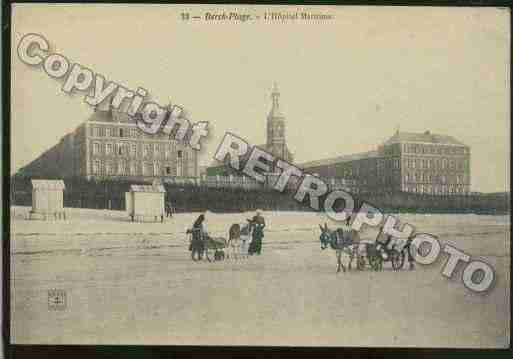 Ville de BERCK Carte postale ancienne