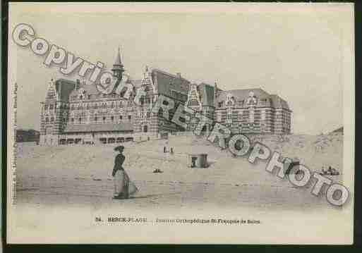 Ville de BERCK Carte postale ancienne