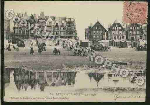 Ville de BERCK Carte postale ancienne