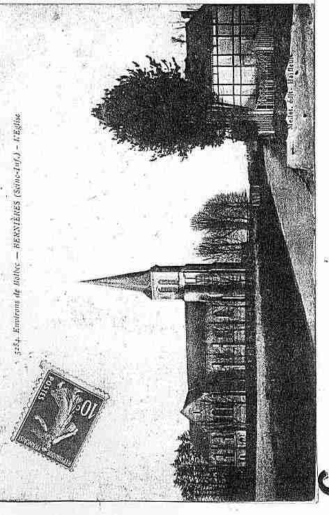 Ville de BERNIERES Carte postale ancienne Ville de BERNIERES Carte postale ancienne