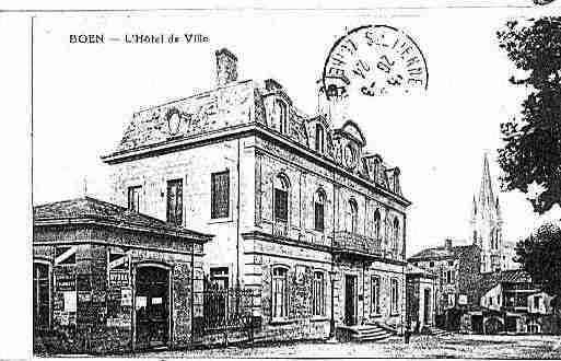 Ville de BOEN Carte postale ancienne