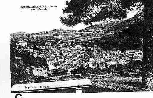 Ville de BOURGARGENTAL Carte postale ancienne