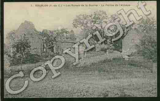 Ville de BOURLON Carte postale ancienne