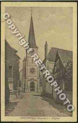 Ville de BRETTEVILLESAINTLAURENT Carte postale ancienne Ville de BRETTEVILLESAINTLAURENT Carte postale ancienne