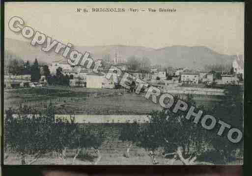 Ville de BRIGNOLES Carte postale ancienne