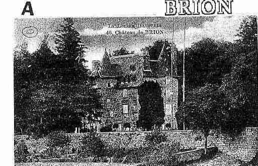 Ville de BRION Carte postale ancienne