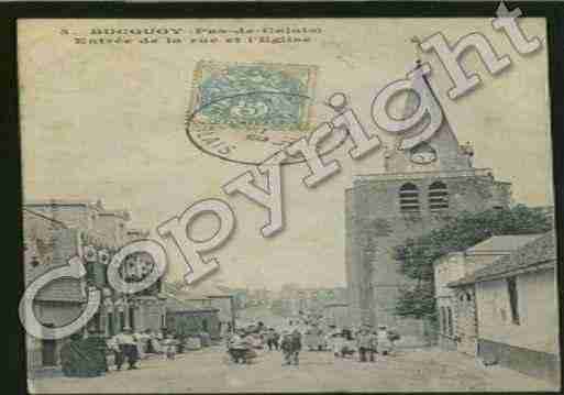 Ville de BUCQUOY Carte postale ancienne