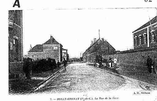 Ville de BULLYLESMINESGRENAY Carte postale ancienne