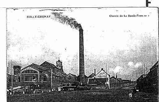 Ville de BULLYLESMINESGRENAY Carte postale ancienne