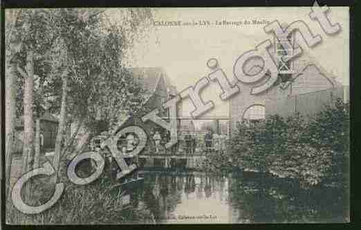 Ville de CALONNESURLALYS Carte postale ancienne