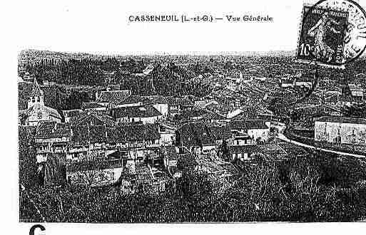 Ville de CASSENEUIL Carte postale ancienne