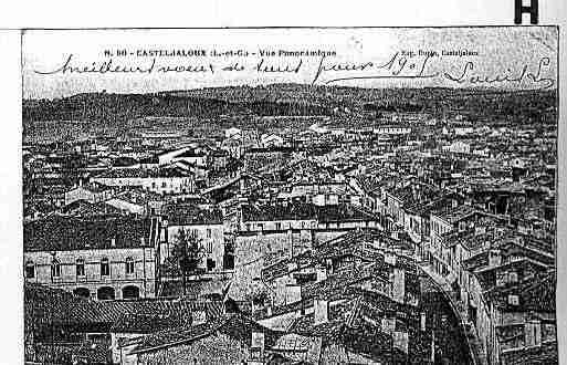 Ville de CASTELMORONSURLOT Carte postale ancienne