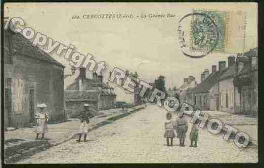 Ville de CERCOTTES Carte postale ancienne