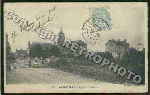 Ville de CERCOTTES Carte postale ancienne
